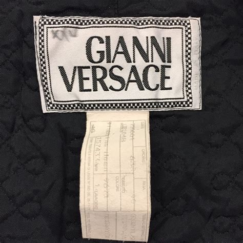 vintage Gianni Versace label